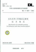 水電水利工程覆蓋層灌漿技術(shù)規(guī)范DL/T52
